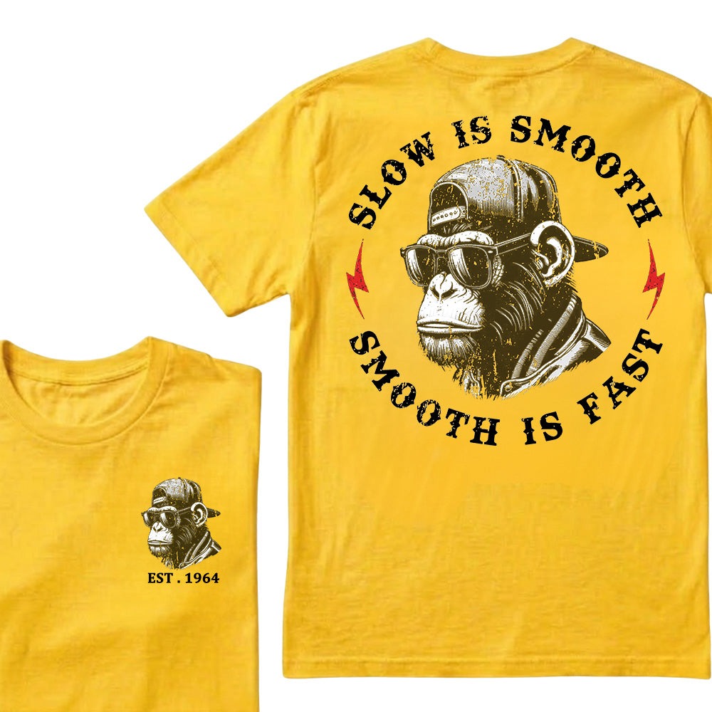 Slow Is Smooth Smooth Is Fast Custom Est.Year T-Shirt