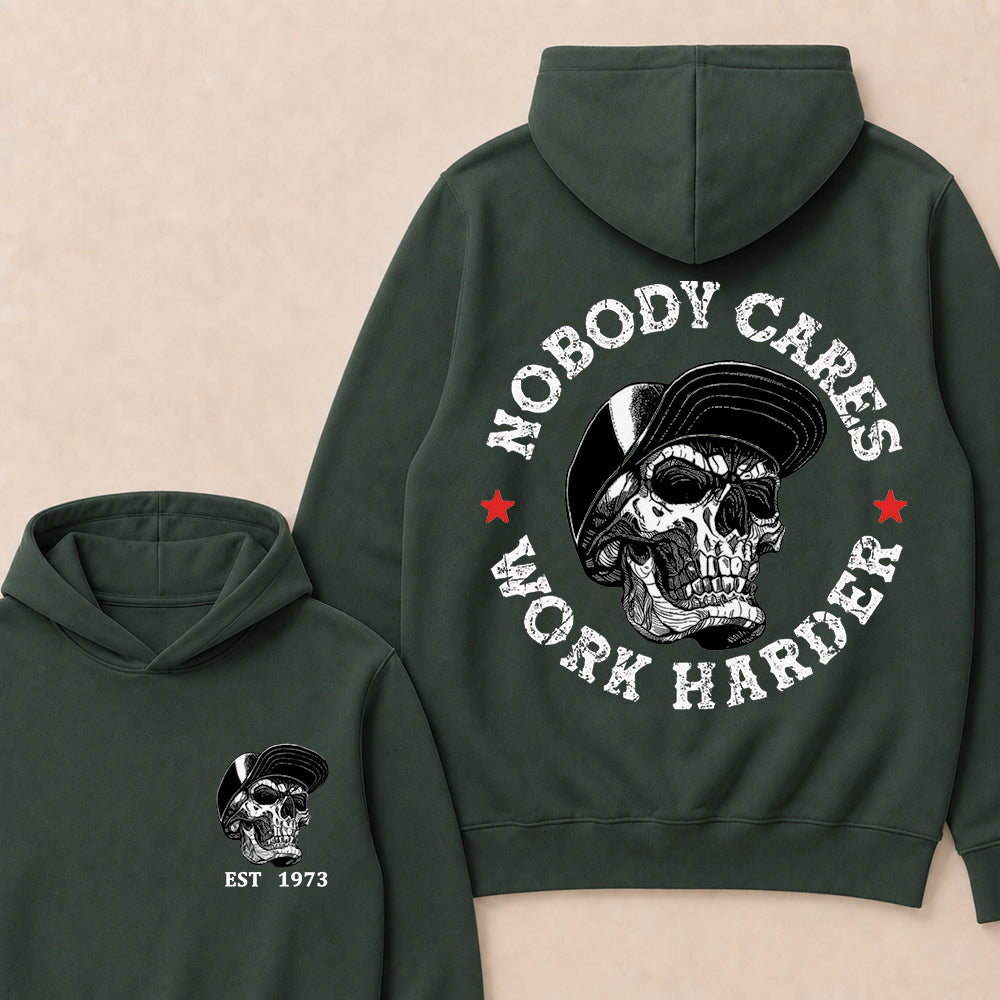Nobody Cares Work Harder Custom Est.Year Hoodie
