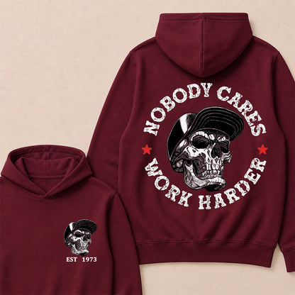 Nobody Cares Work Harder Custom Est.Year Hoodie