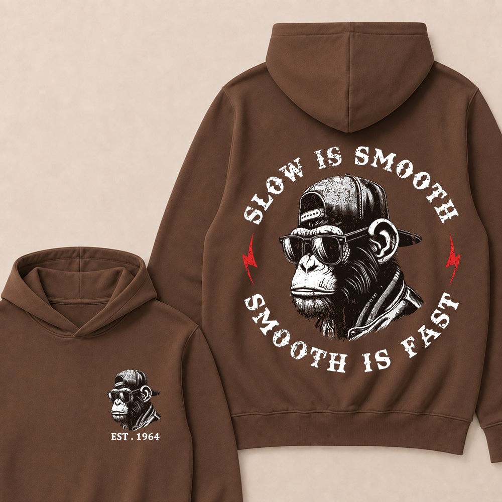 Slow Is Smooth Smooth Is Fast Custom Est.Year Hoodie