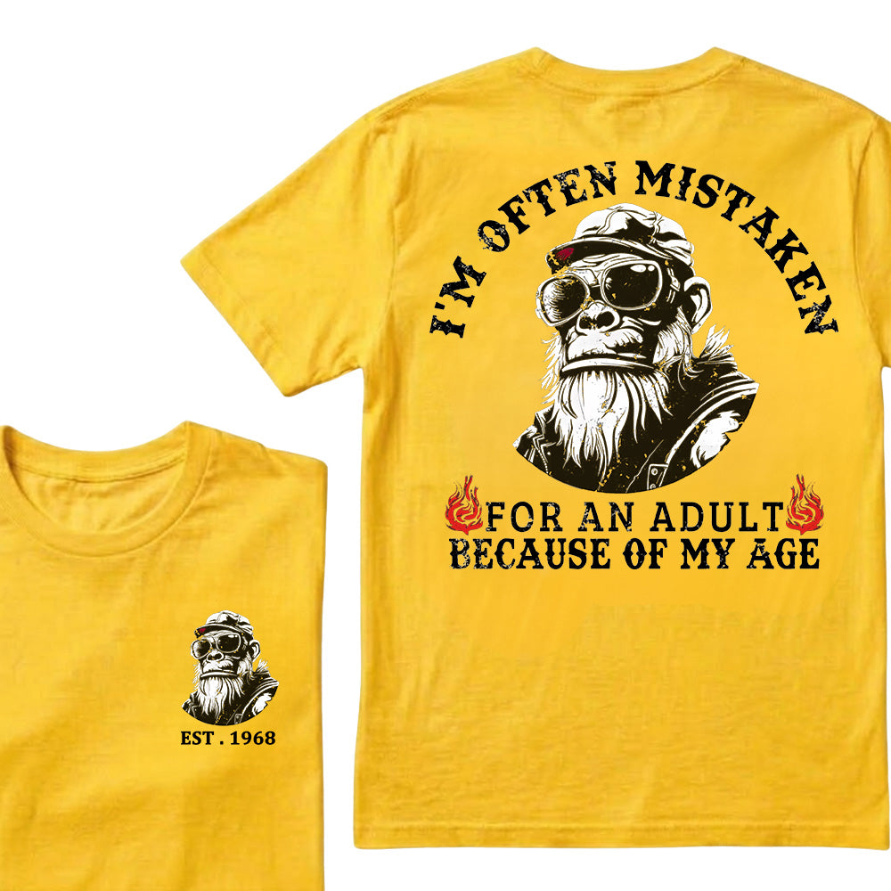 I'm Often Mistaken For An Adult Because Of My Age Custom Est.Year T-Shirt