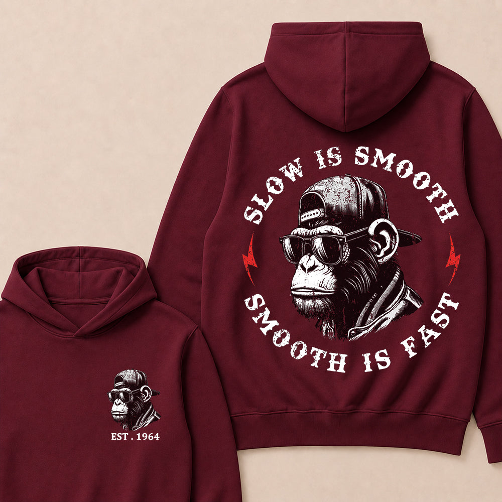 Slow Is Smooth Smooth Is Fast Custom Est.Year Hoodie