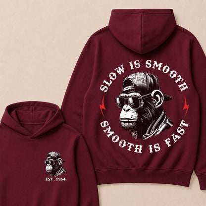 Slow Is Smooth Smooth Is Fast Custom Est.Year Hoodie
