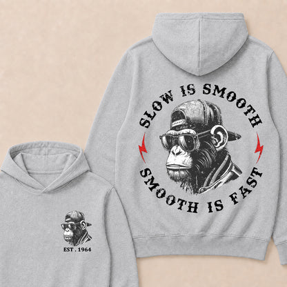 Slow Is Smooth Smooth Is Fast Custom Est.Year Hoodie