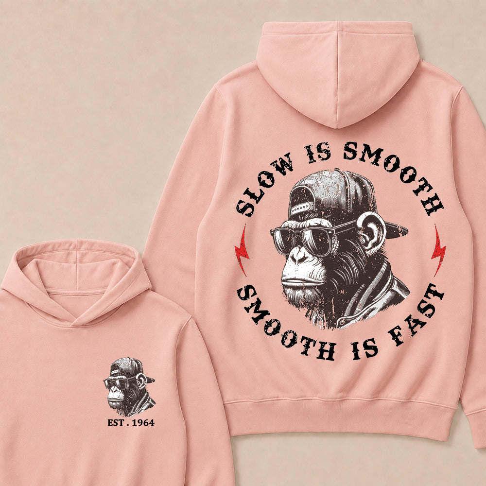 Slow Is Smooth Smooth Is Fast Custom Est.Year Hoodie