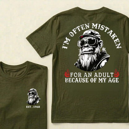 I'm Often Mistaken For An Adult Because Of My Age Custom Est.Year T-Shirt