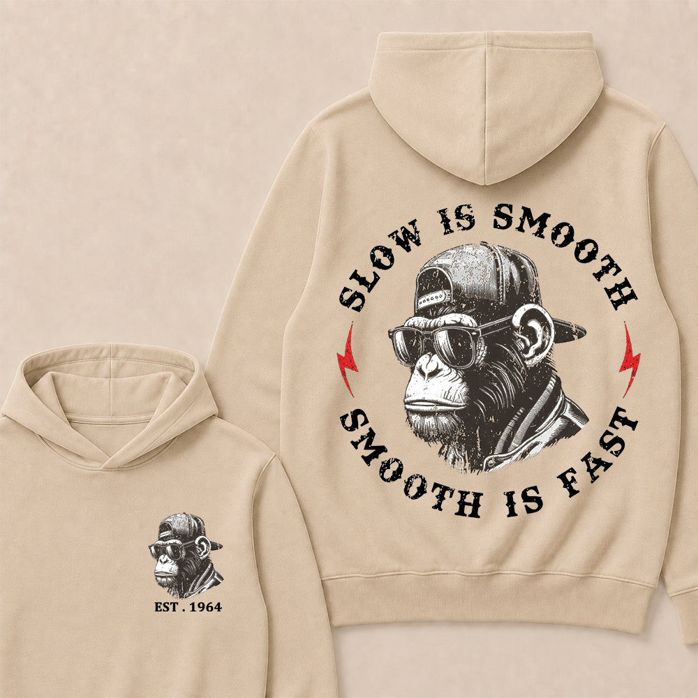 Slow Is Smooth Smooth Is Fast Custom Est.Year Hoodie