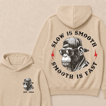 Slow Is Smooth Smooth Is Fast Custom Est.Year Hoodie
