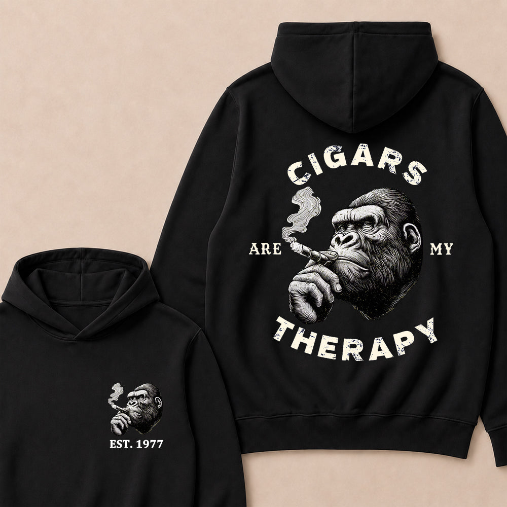 Cigars Therapy Custom Est.Year Hoodie