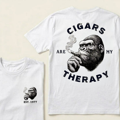 Cigars Therapy Custom Est.Year T-Shirt