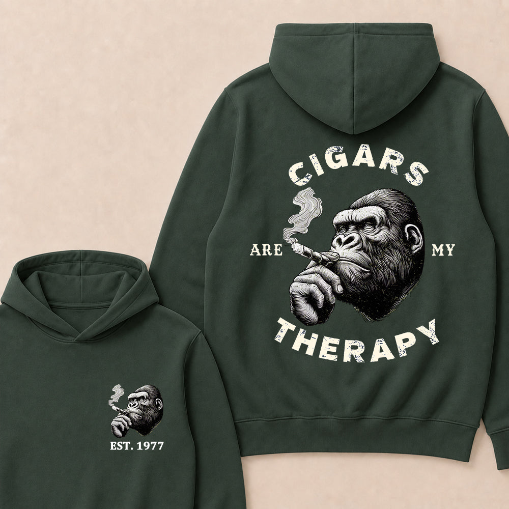 Cigars Therapy Custom Est.Year Hoodie