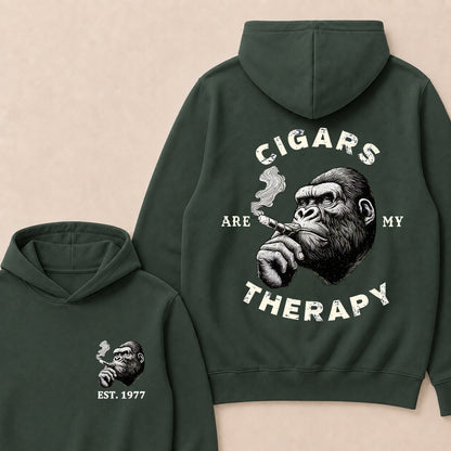 Cigars Therapy Custom Est.Year Hoodie