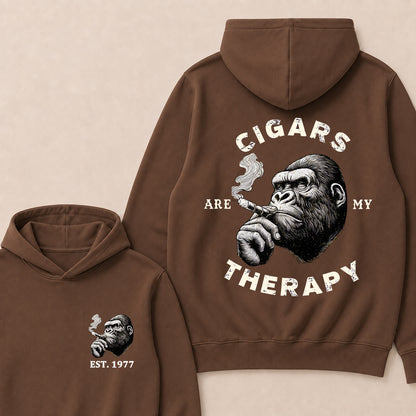 Cigars Therapy Custom Est.Year Hoodie