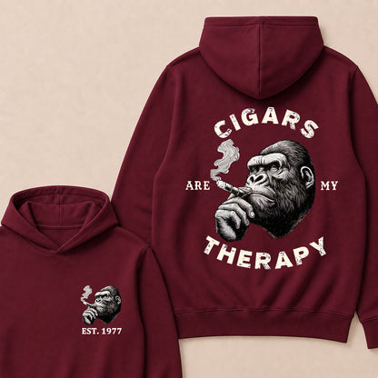 Cigars Therapy Custom Est.Year Hoodie