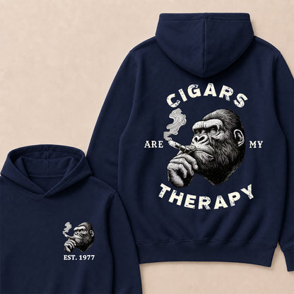 Cigars Therapy Custom Est.Year Hoodie