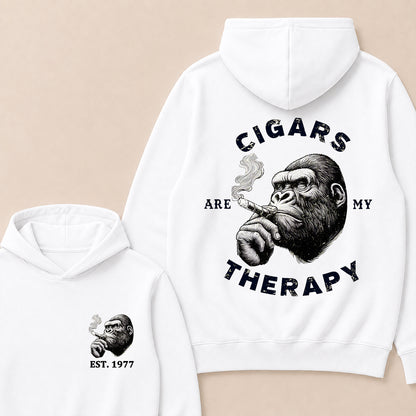 Cigars Therapy Custom Est.Year Hoodie