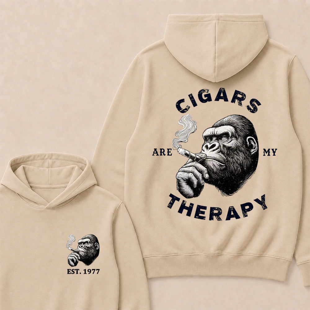 Cigars Therapy Custom Est.Year Hoodie