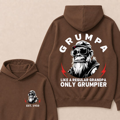 Grumpa Like A Regular Grandpa Only Grumpier Custom Est.Year Hoodie