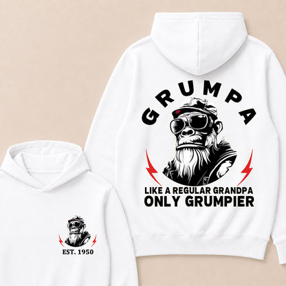 Grumpa Like A Regular Grandpa Only Grumpier Custom Est.Year Hoodie