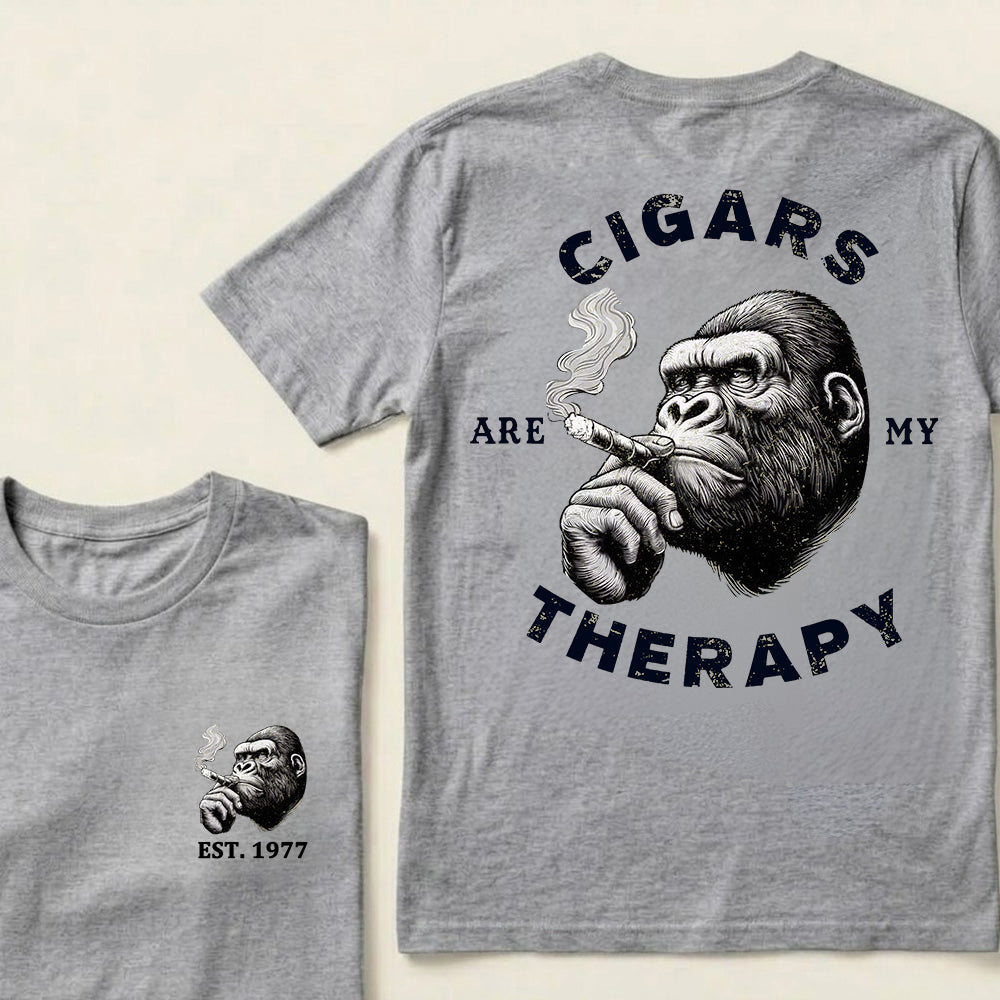 Cigars Therapy Custom Est.Year T-Shirt