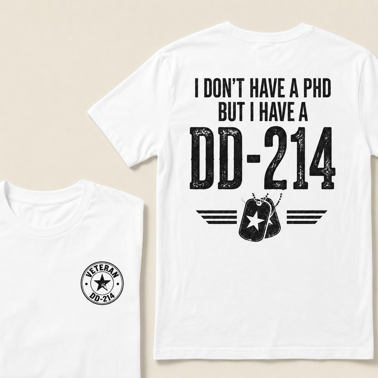 Veteran DD-214 Shirt For Men – Military Pride Graphic Tee For Retired Veterans