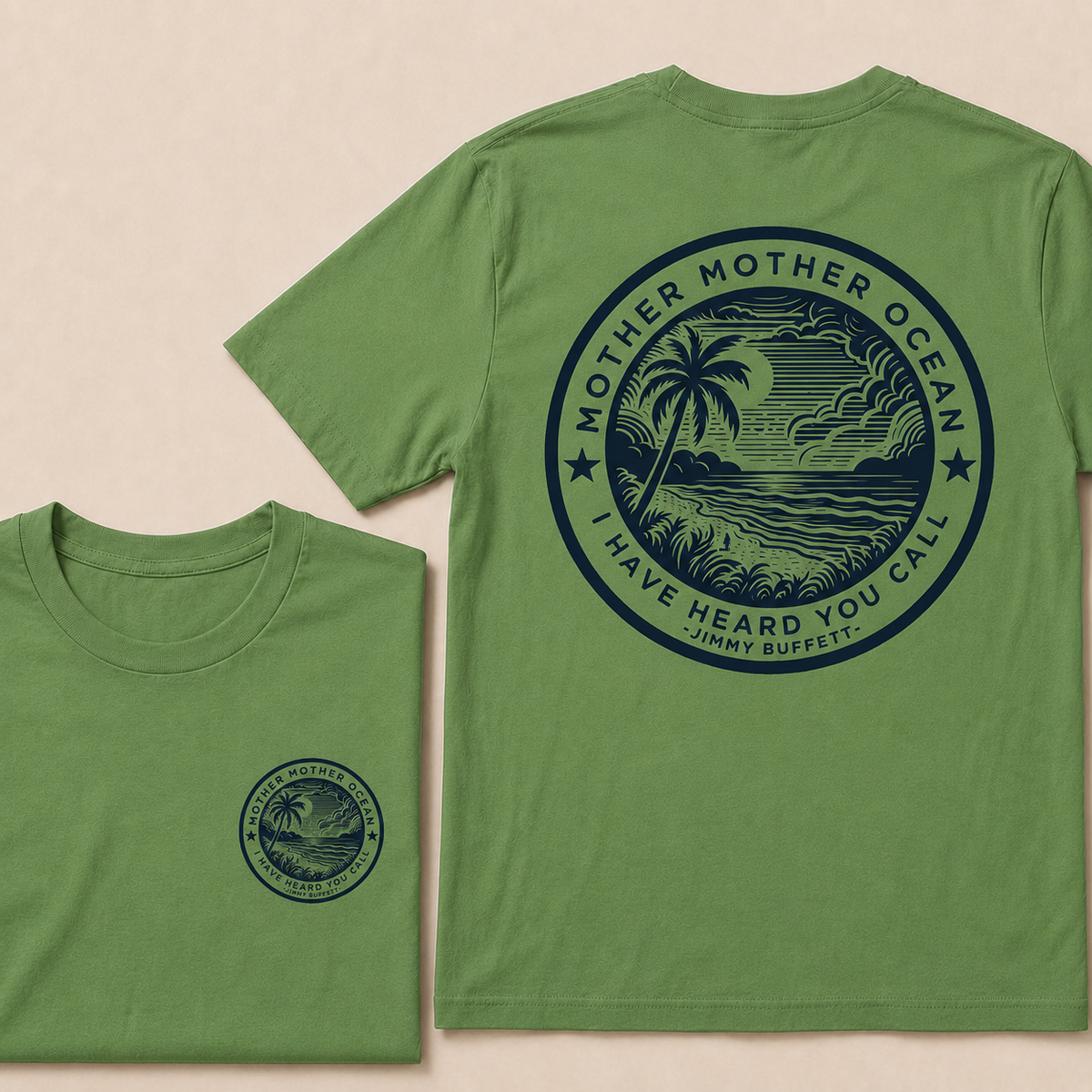 "Mother Mother Ocean I Have Heard You Call" T-Shirt - Jimmy Buffett Fan Tee