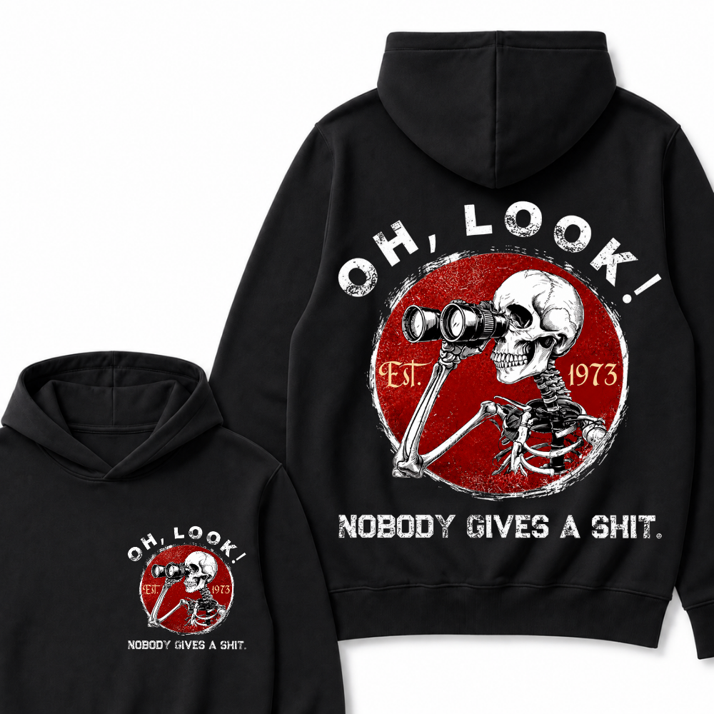 Custom Your Year Oh Look Nobody Gives A Shit EST.Year Hoodie