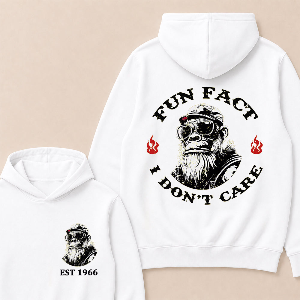 Fun Fact I Don't Care Custom Est.Year Hoodie
