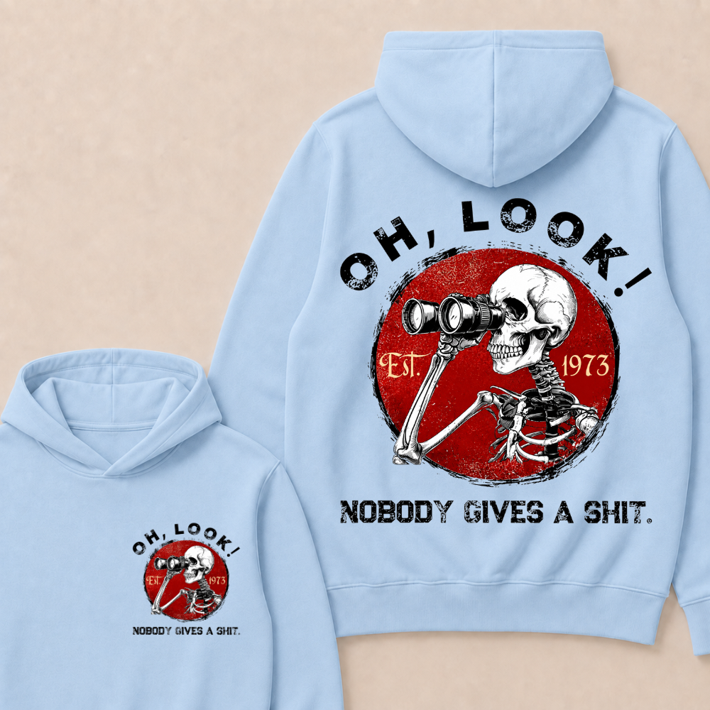 Custom Your Year Oh Look Nobody Gives A Shit EST.Year Hoodie