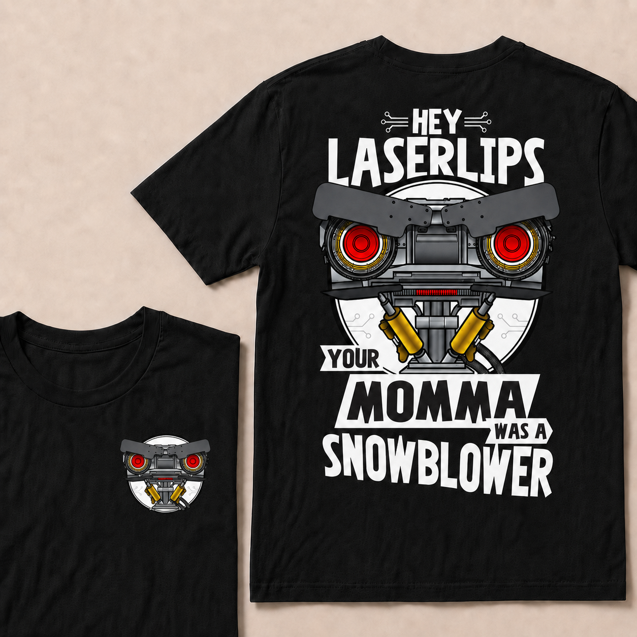 Short Circuit Shirt, Hey Laser Lip Your Mama Was A Snowblower Tee, Classic 80s Movie T-Shirt, Gift For Her