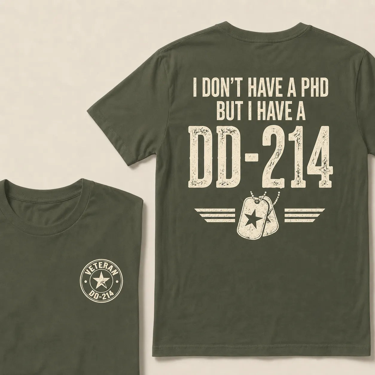 Veteran DD-214 Shirt For Men – Military Pride Graphic Tee For Retired Veterans