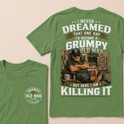 Grumpy Old Man Club T-Shirt – Funny Senior Humor Graphic Tee, Retirement Gift Shirt For Dad Husband Grandpa