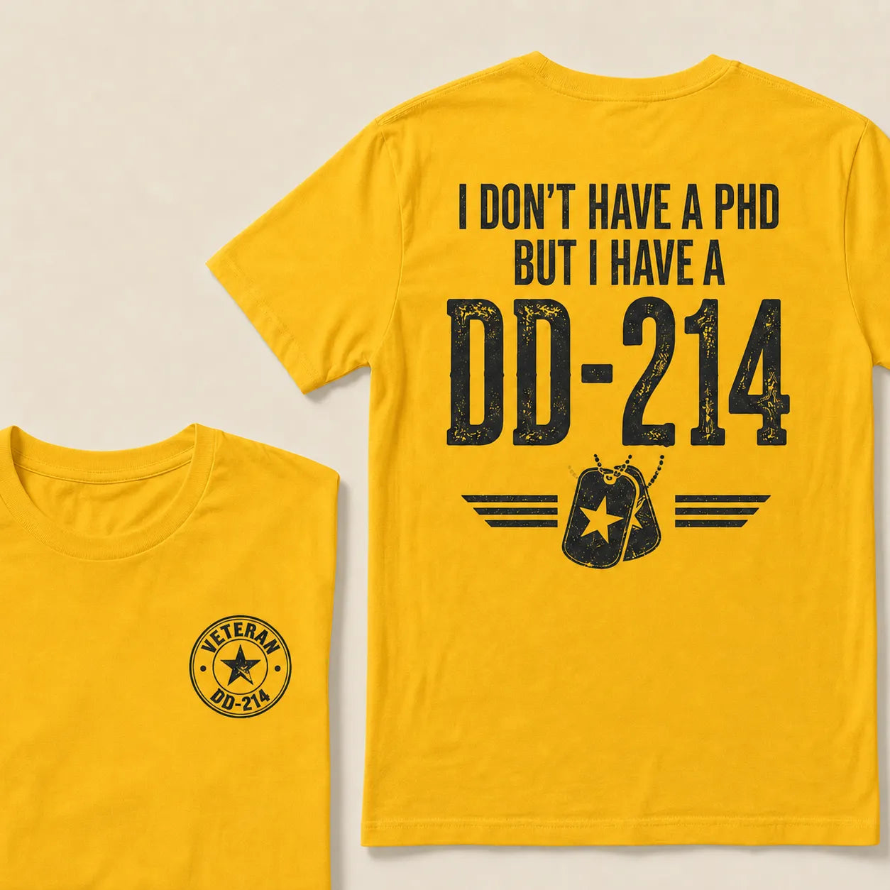 Veteran DD-214 Shirt For Men – Military Pride Graphic Tee For Retired Veterans