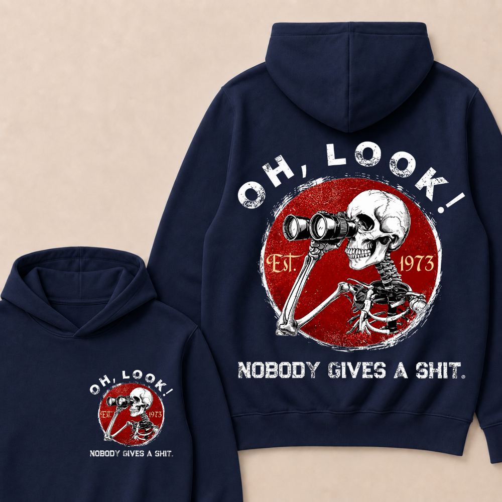 Custom Your Year Oh Look Nobody Gives A Shit EST.Year Hoodie