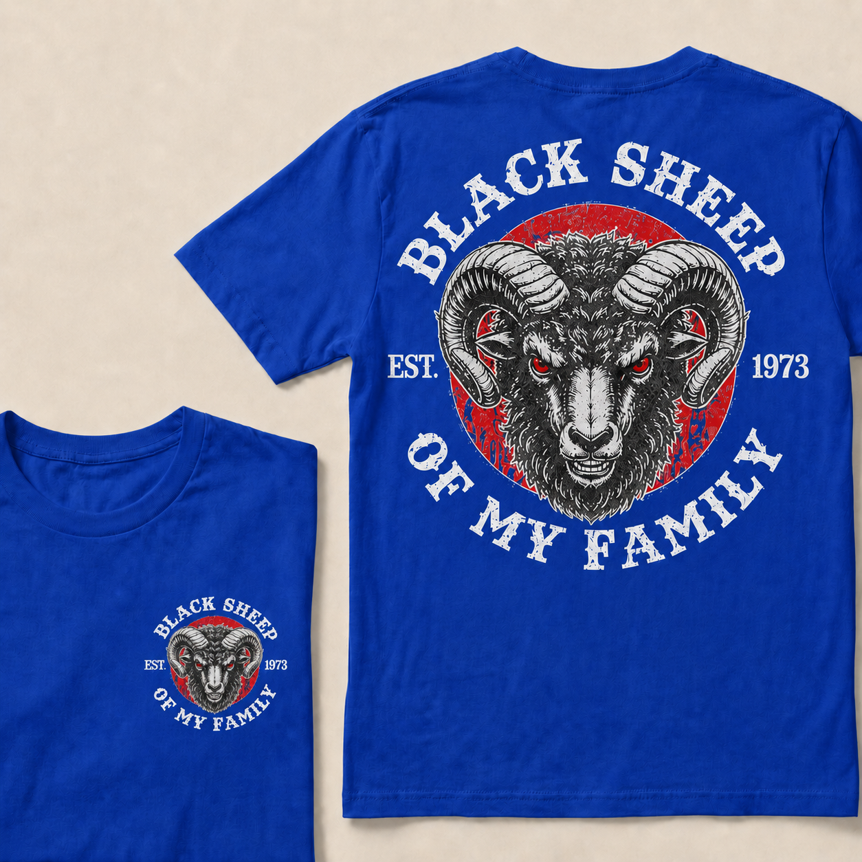 BLACK SHEEP OF MY FAMILY Custom Est.Year T-Shirt