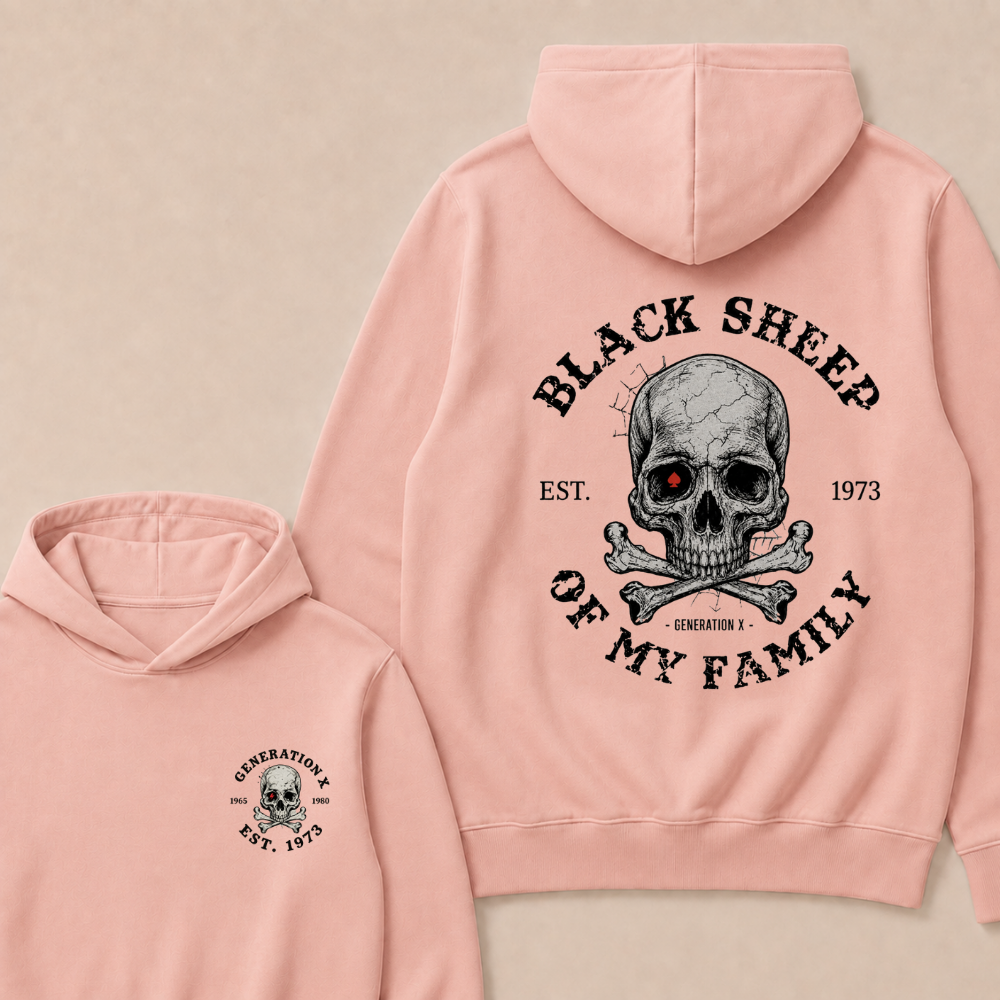 Custom Your Year Black Sheep Of My Family Generation X EST.Year Hoodie