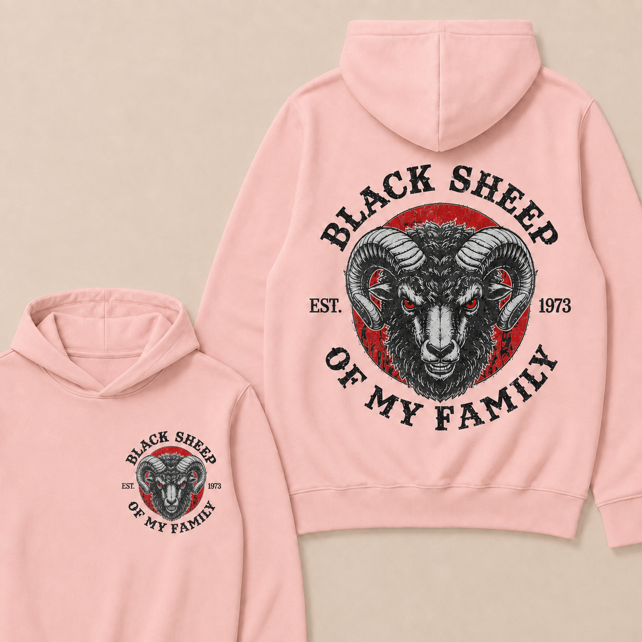 BLACK SHEEP OF MY FAMILY Custom Est.Year Hoodie