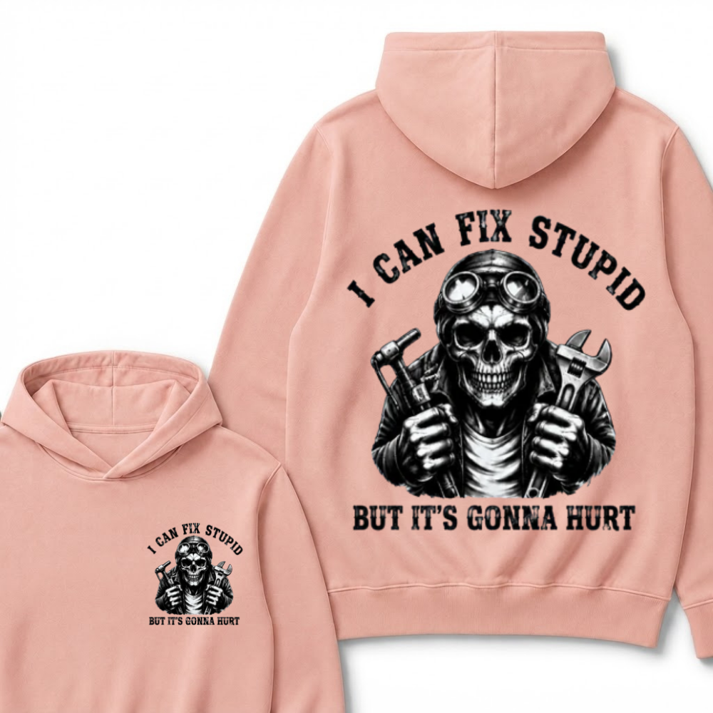 I Can Fix Stupid But It's Gonna Hurt Hoodie