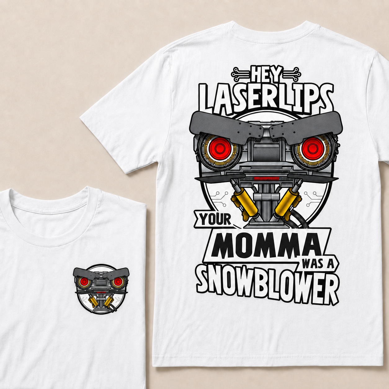 Short Circuit Shirt, Hey Laser Lip Your Mama Was A Snowblower Tee, Classic 80s Movie T-Shirt, Gift For Her